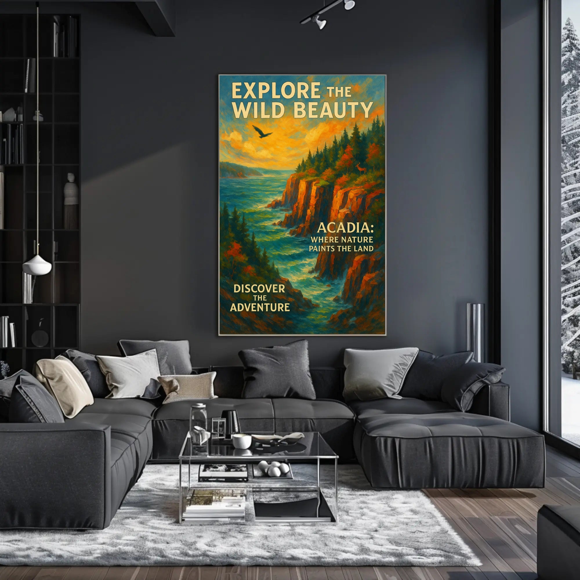 Explore the Wild Beauty of Acadia Poster PosterGoat