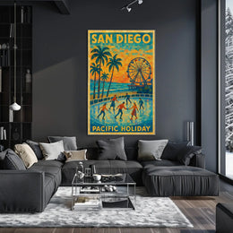 San Diego Pacific Holiday Poster