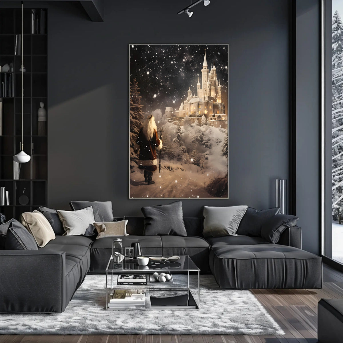 Enchanted Winter Castle Poster