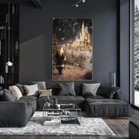 Enchanted Winter Castle Poster