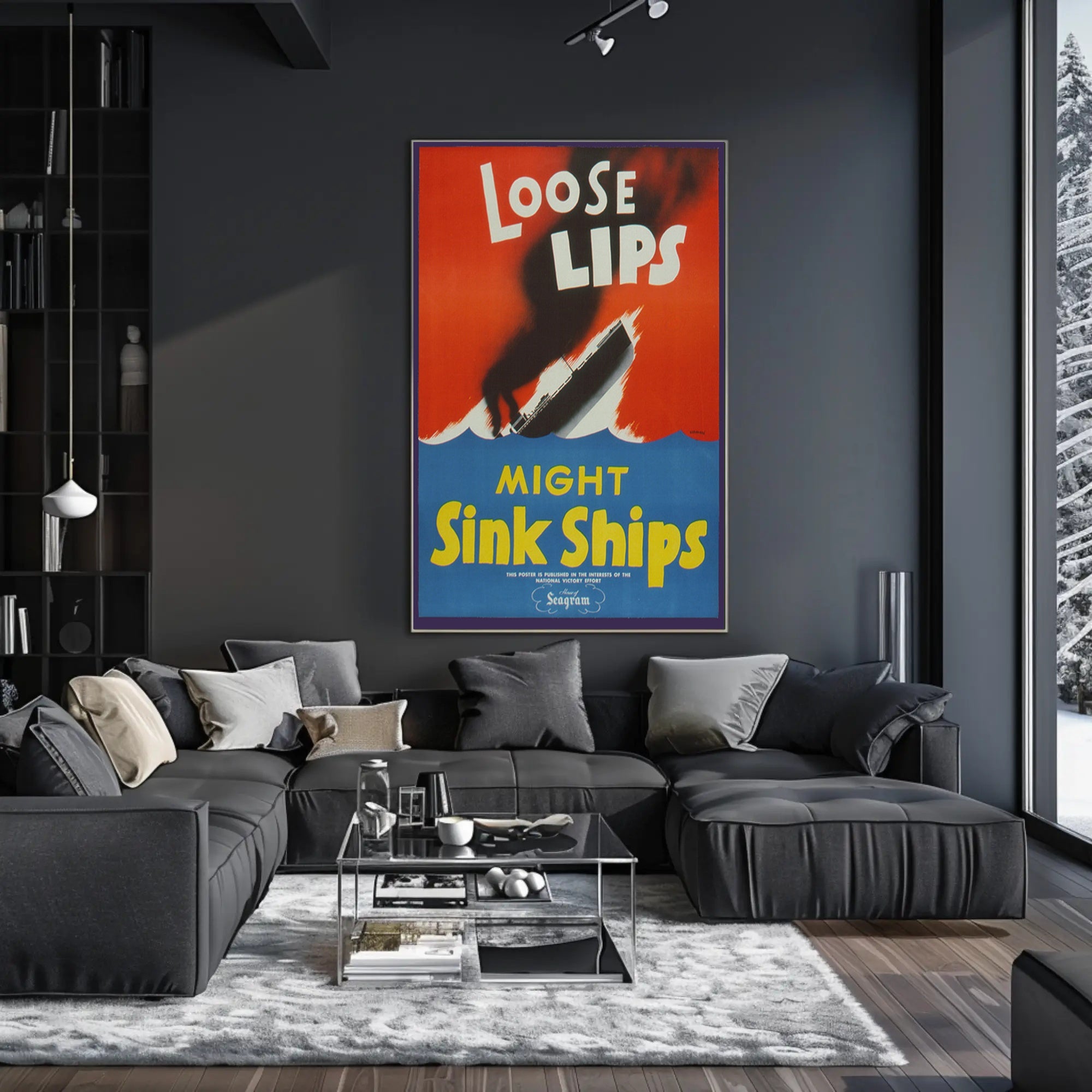 Loose Lips Might Sink Ships Poster PosterGoat