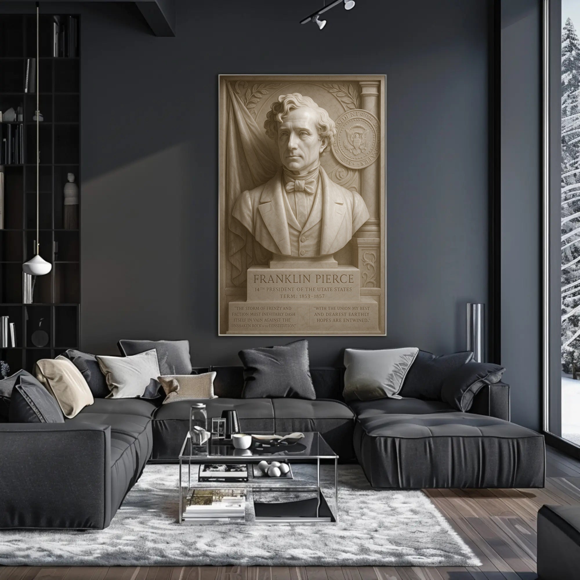 Franklin Pierce Presidential Tribute Historical or Presidential Poster