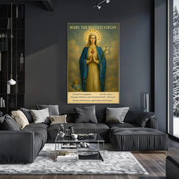 Mary's Sacred Heart Iconic Heritage Poster