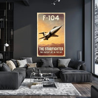 F-104 Starfighter The Fastest Jet Poster PosterGoat