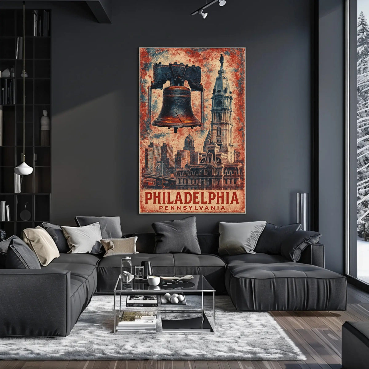 Philadelphia Historic Icons Poster