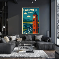 Caldwell Idaho Scenic Travel Landscape Photography Realism Timeless Home Decor Poster
