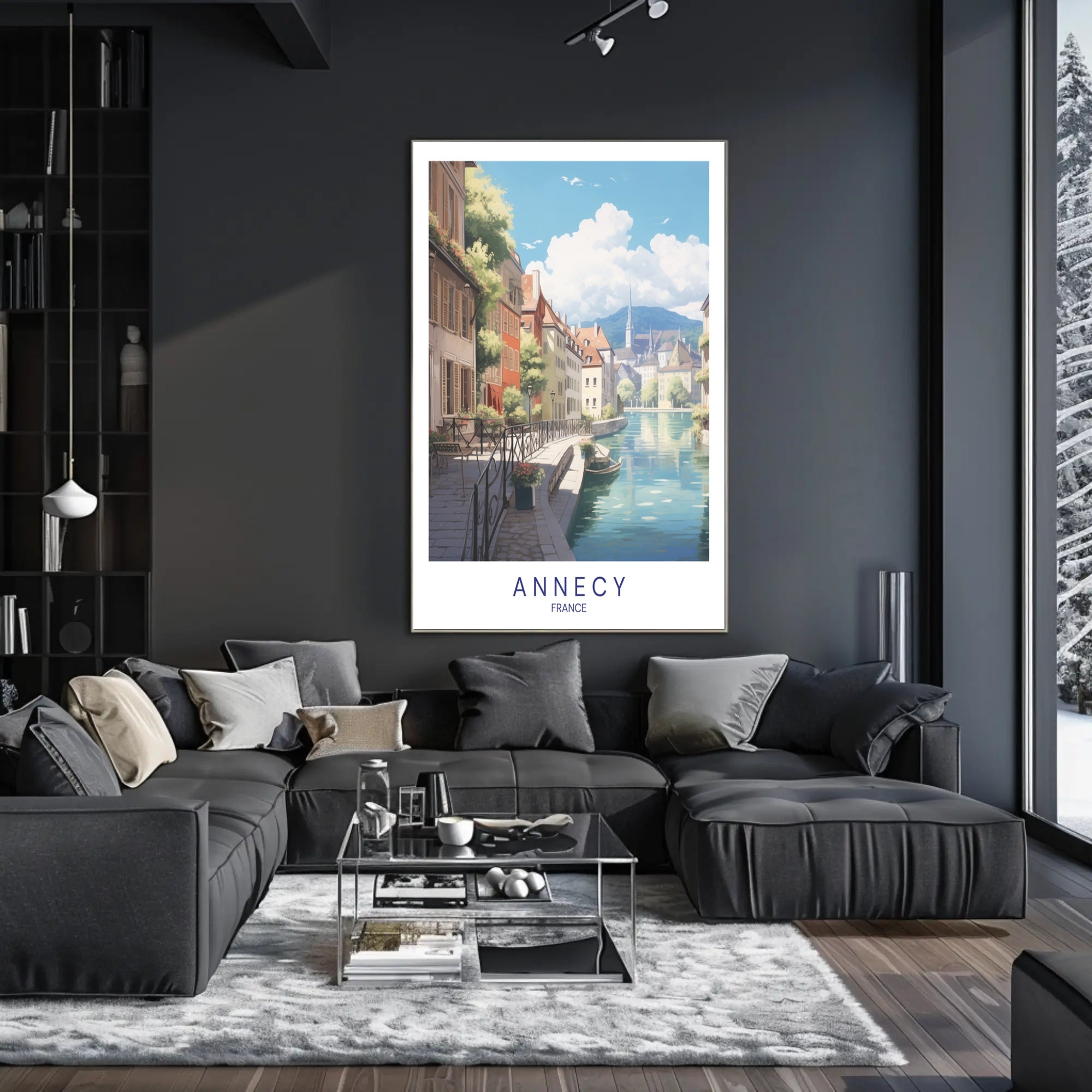 Scenic View of Annecy Poster PosterGoat