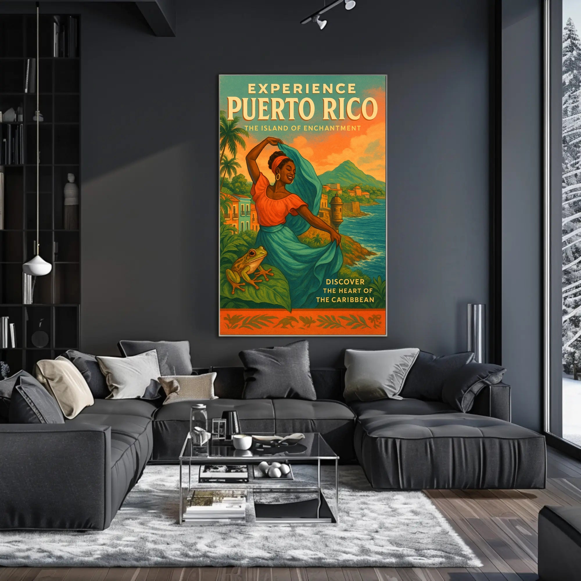 Discover Puerto Rico's Charm with Travel Poster