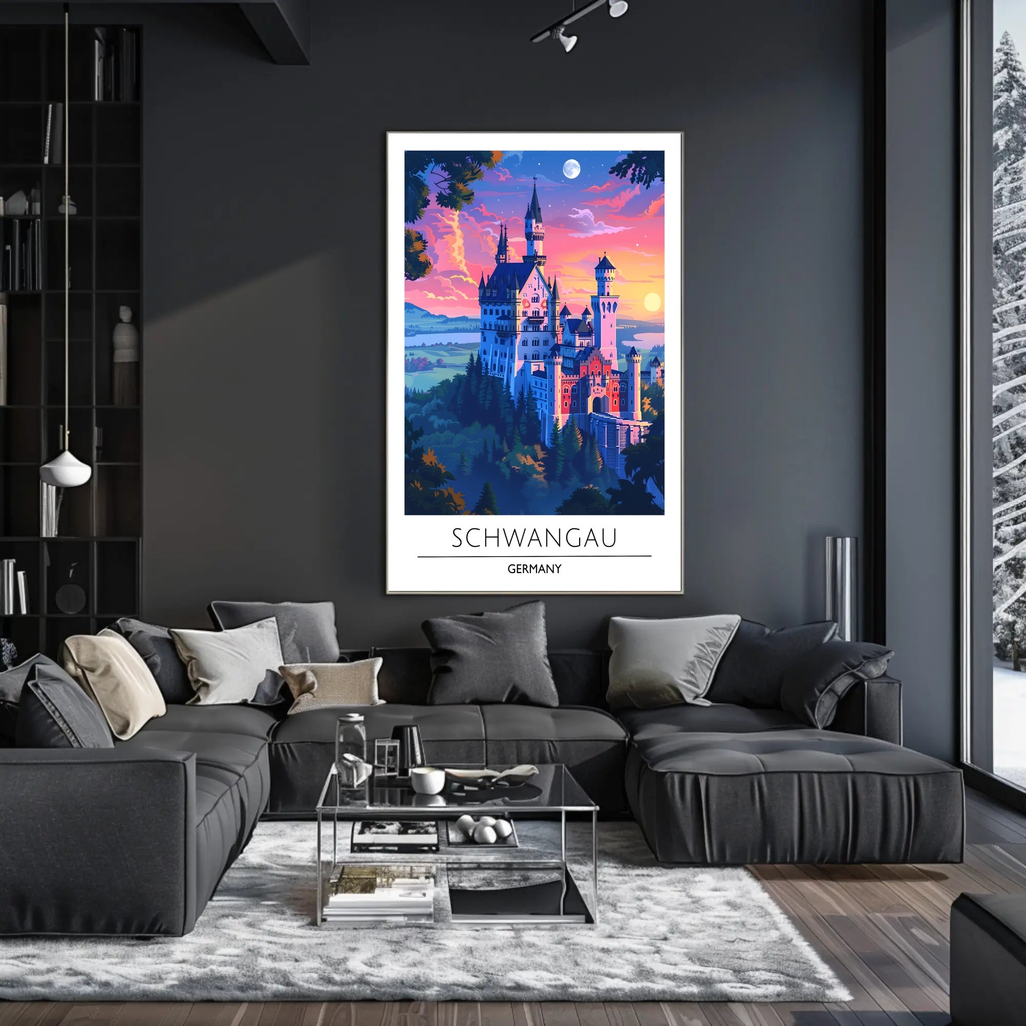 Neuschwanstein Castle Travel Poster