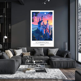 Neuschwanstein Castle Travel Poster