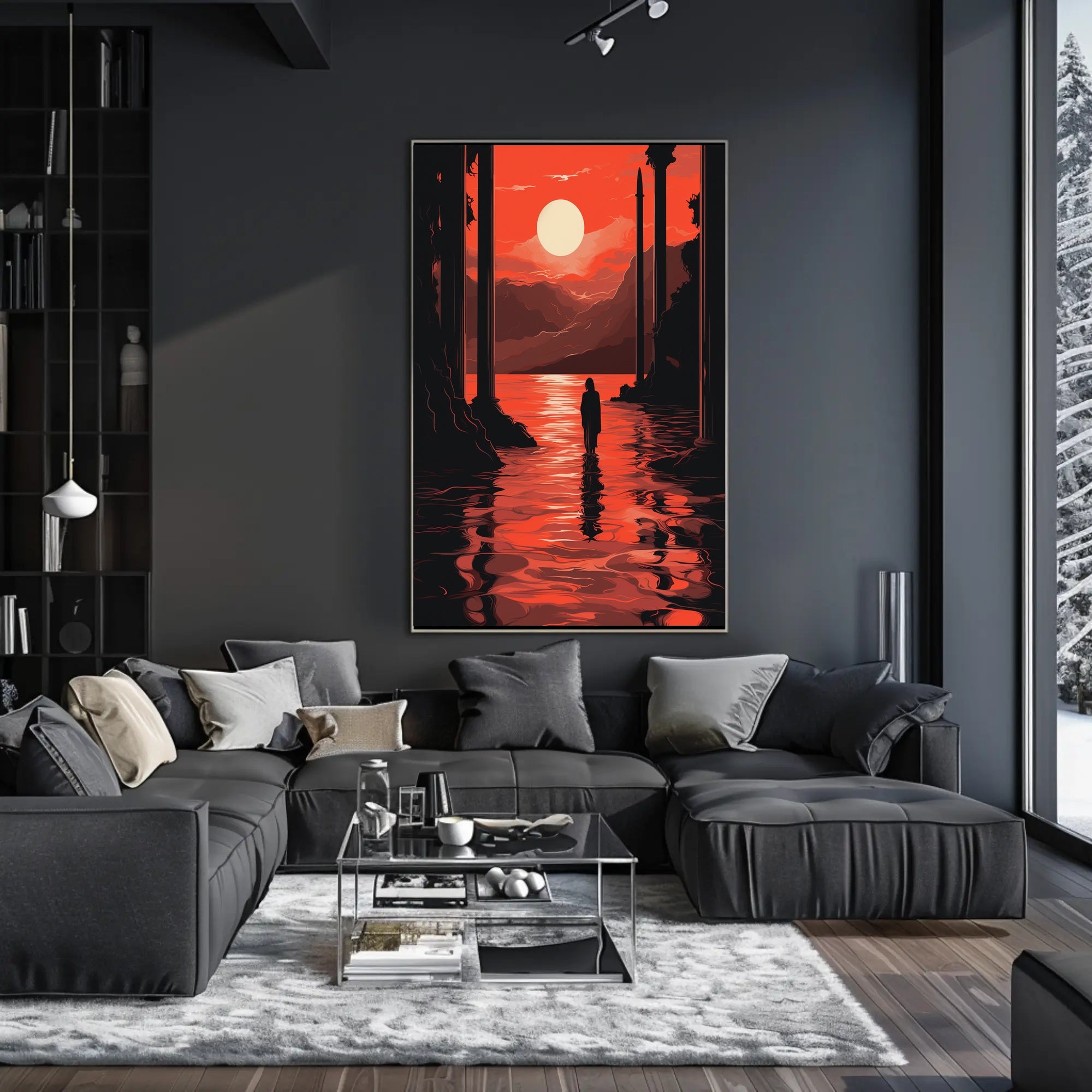 Mysterious Journey Through Ancient Ruins Artistic Poster