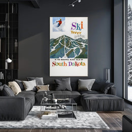 Ski Terry Peak In The Black Hills Poster