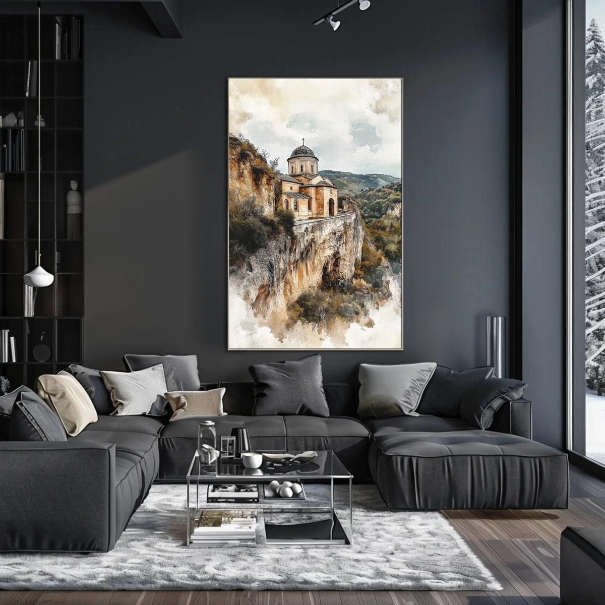 Moldova Orheiul Vechi Monastery Landscape View Poster