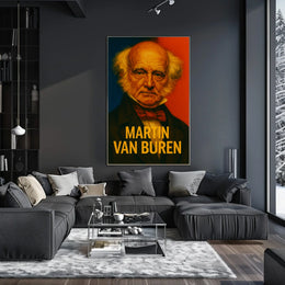 Martin Van Buren Historic Portrait Vintage Wall Poster