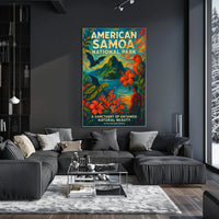 American Samoa National Park Travel Poster