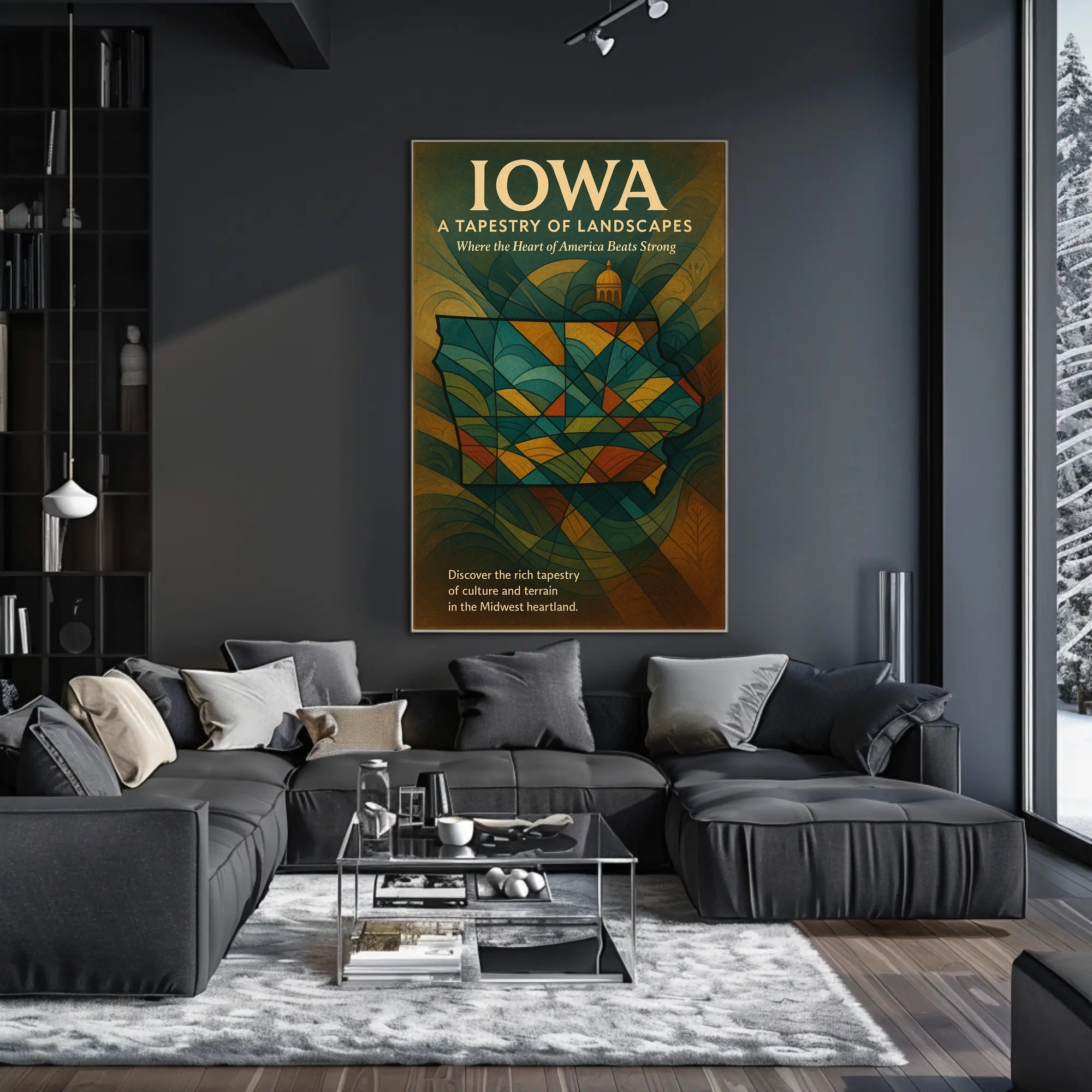 Tapestry of Landscapes Poster