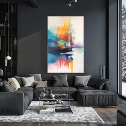 Modern European Financial Equation Art Poster