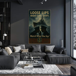 Loose Lips Might Sink Ships Poster