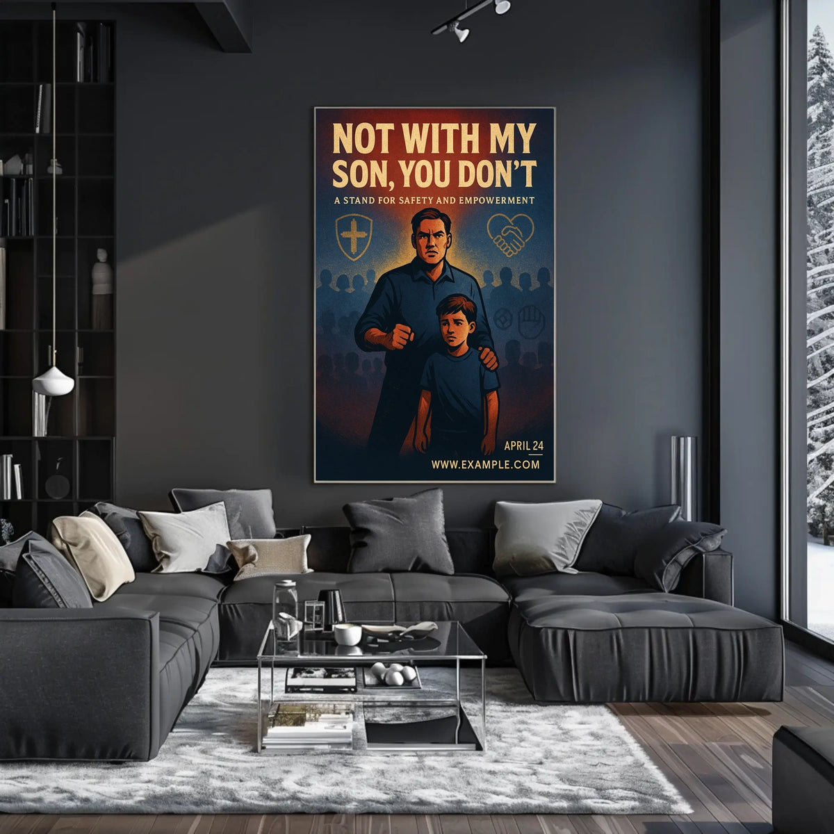 Safety Empowerment Poster: Protect and Unite Art
