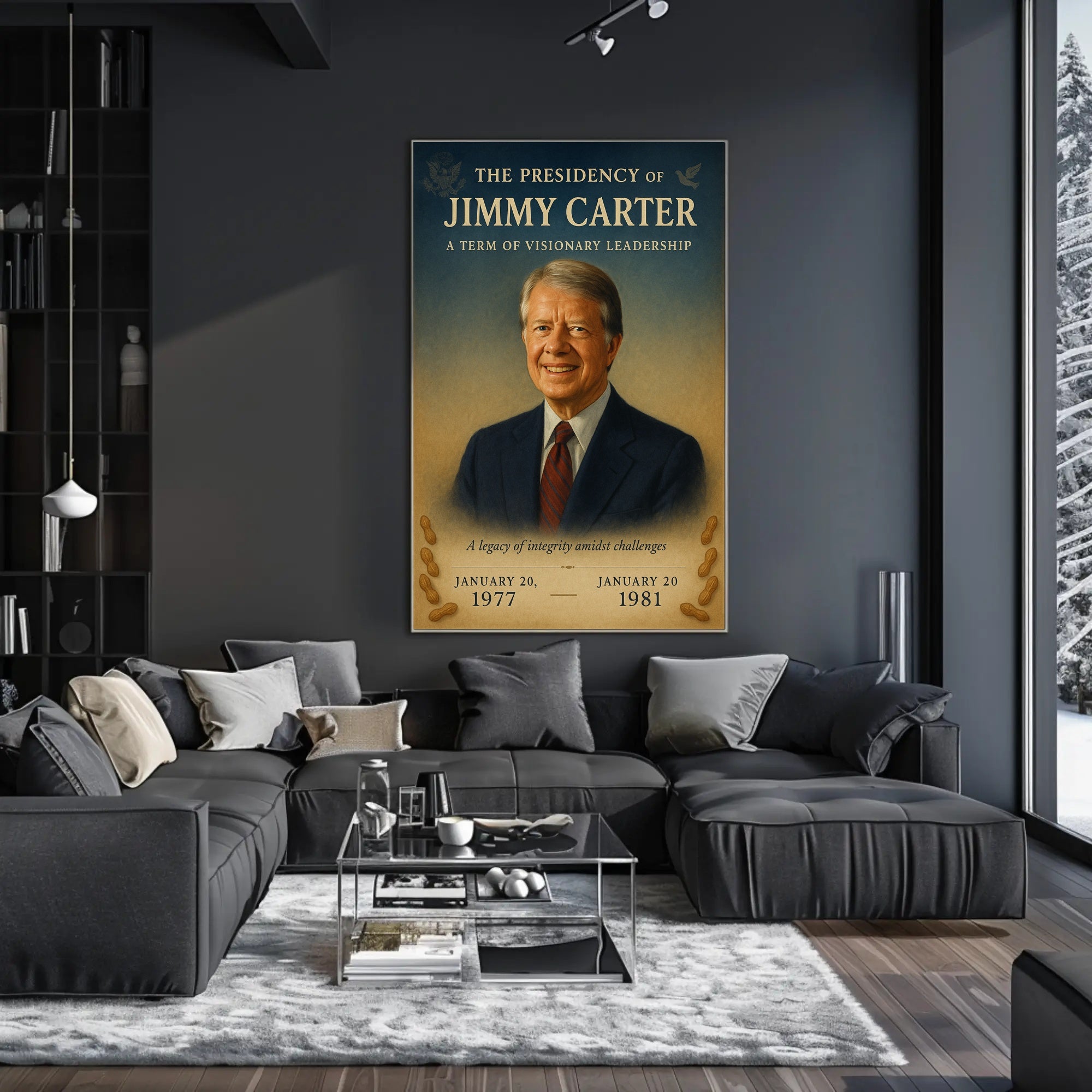 Jimmy Carter Presidential Tribute Photo Tribute Poster PosterGoat