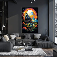 Journey Through A Vibrant Landscape Poster