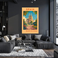 Barcelona Travel Poster
