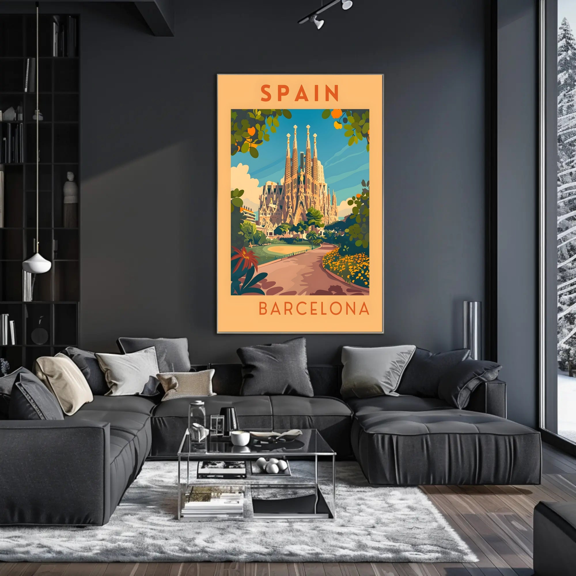 Barcelona Travel Poster