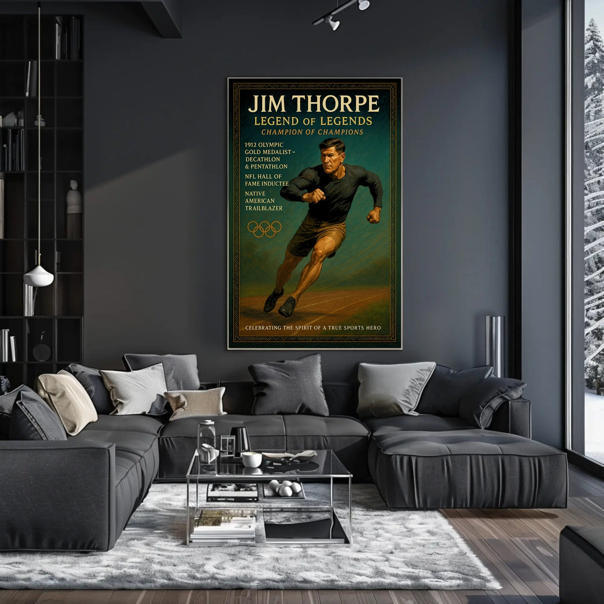 Jim Thorpe Iconic Sports Legend Jim Thorpe Poster
