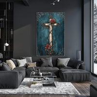 Roses and Thorns Gothic Design Artistic and Pop Culture Poster