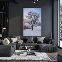 Winter Serenity: Minimalist Artistic Poster