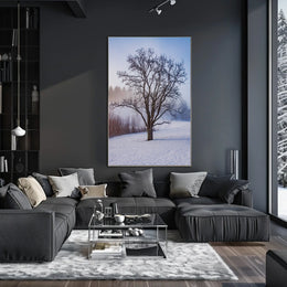 Winter Serenity: Minimalist Artistic Poster