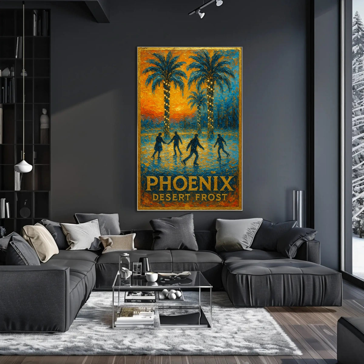 Phoenix Desert Frost Poster