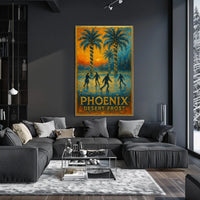 Phoenix Desert Frost Poster