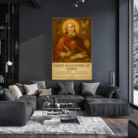 Saint Augustine’s Contemplation: Cultural or Heritage Poster