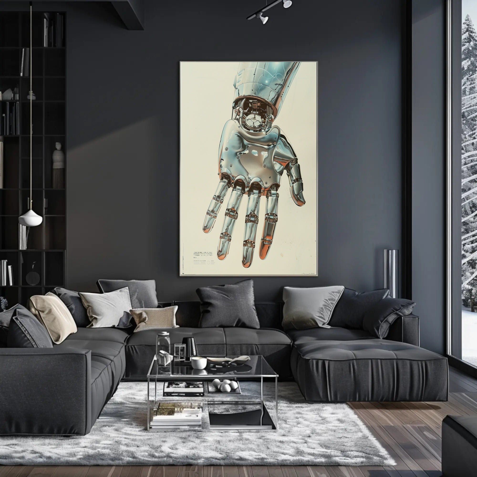 The Futuristic Hand Art Poster for Home Decor and Wall Art Enthusiasts PosterGoat