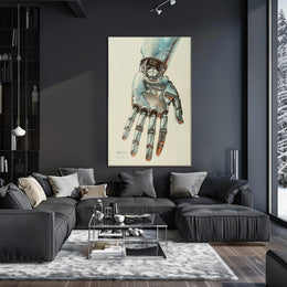 The Futuristic Hand Art Poster for Home Decor and Wall Art Enthusiasts PosterGoat