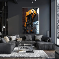 The Lonely Robot In The Rain Poster PosterGoat