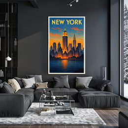 New York City Skyline Poster PosterGoat