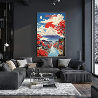 Gamagōri Mount Fuji Scenic Art Print - Cultural Poster