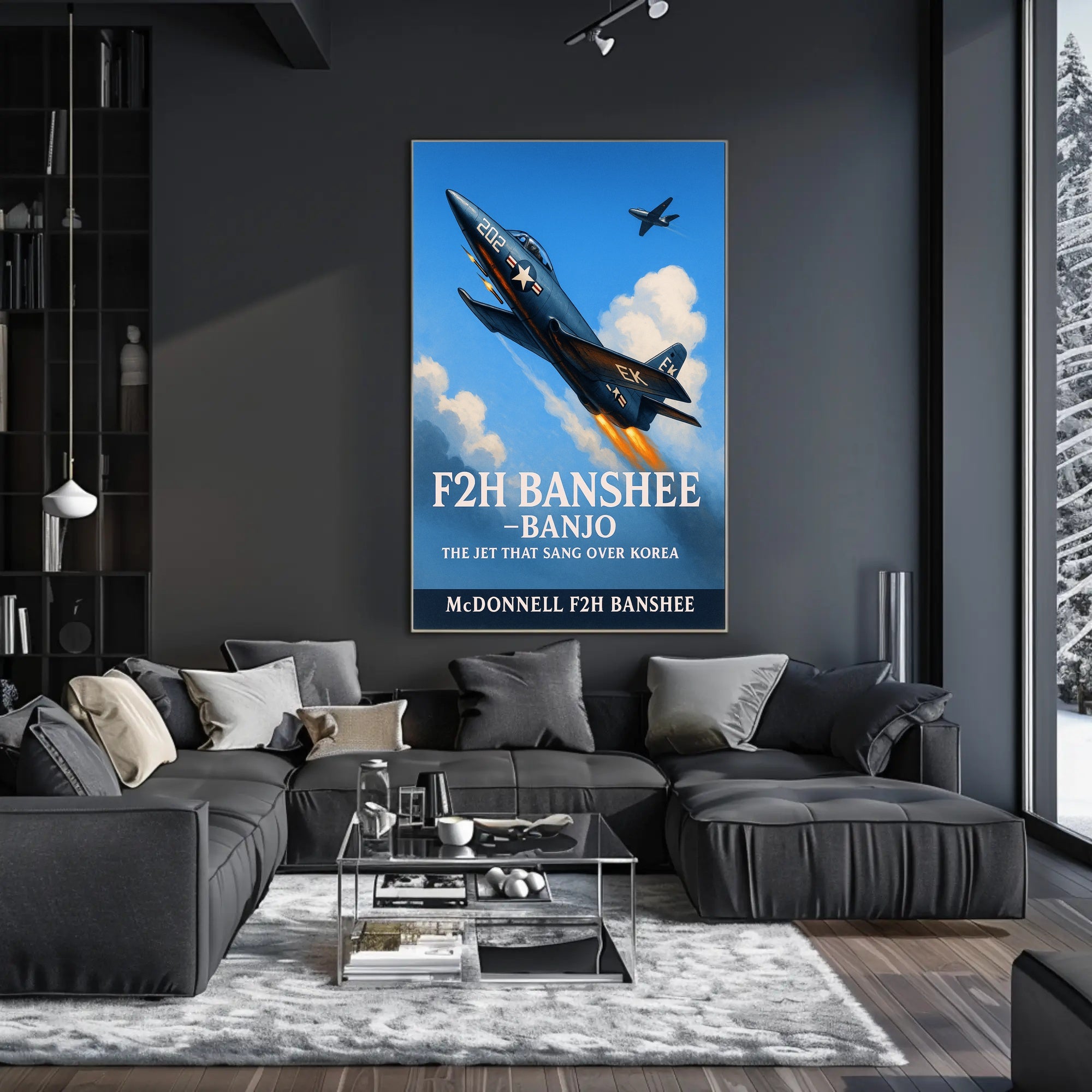 F2H Banshee The Jet That Sang Over Korea Poster PosterGoat