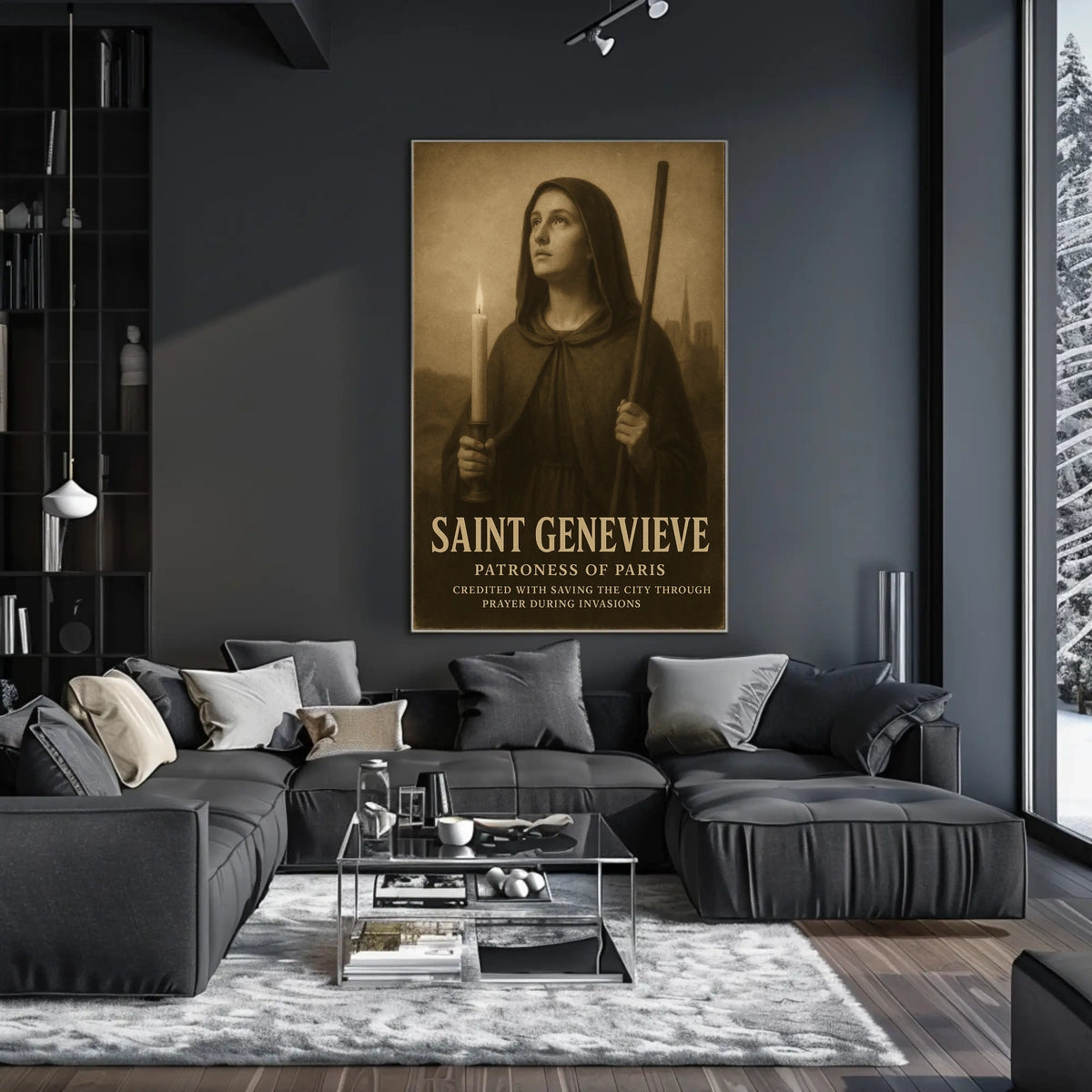 Saint Genevieve Patroness Of Paris Poster
