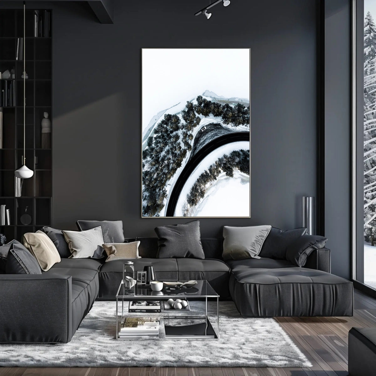 Winter Roadscape Poster