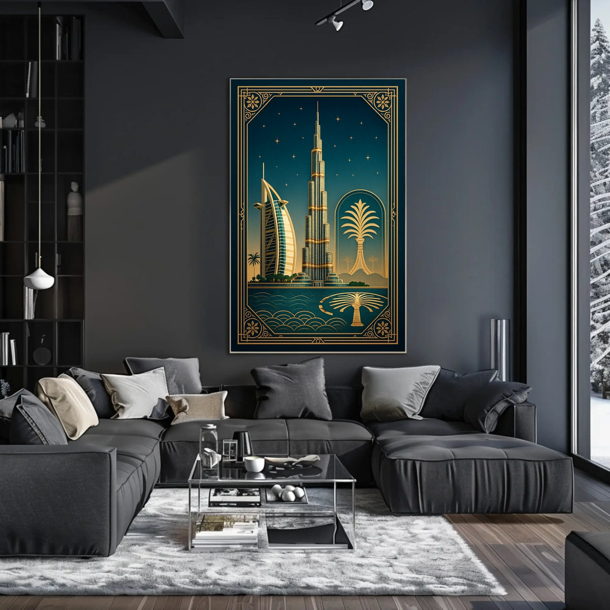 Art Deco Dubai Poster