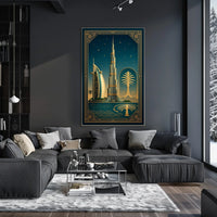 Art Deco Dubai Poster