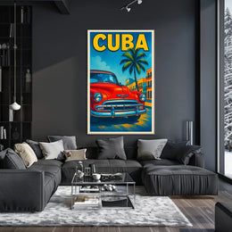 Vintage Cuba Travel Vintage Poster