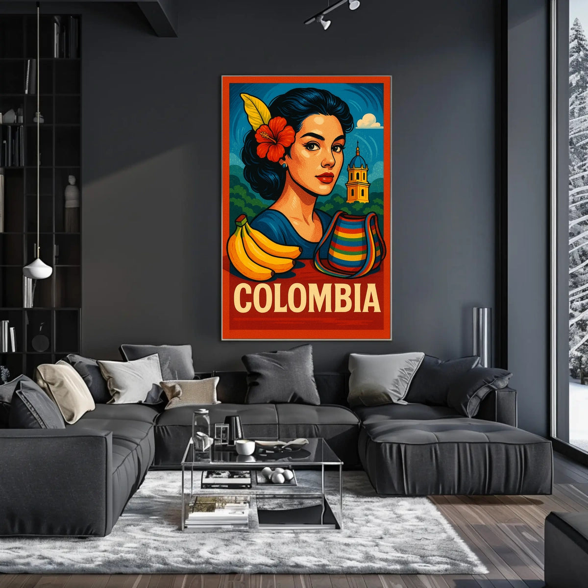 Vibrant Colombia Poster