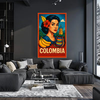 Vibrant Colombia Poster