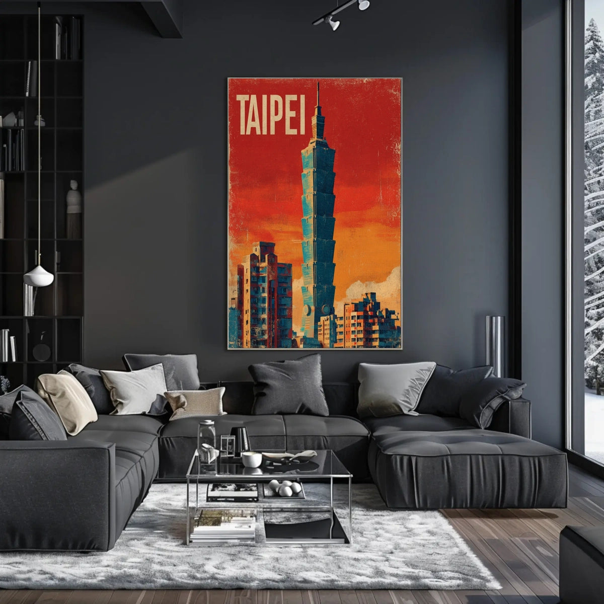 Taipei Skyline Poster