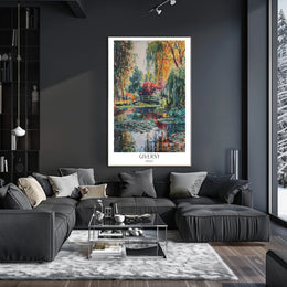 Giverny Garden Serenity: Impressionistic Artistic Poster PosterGoat