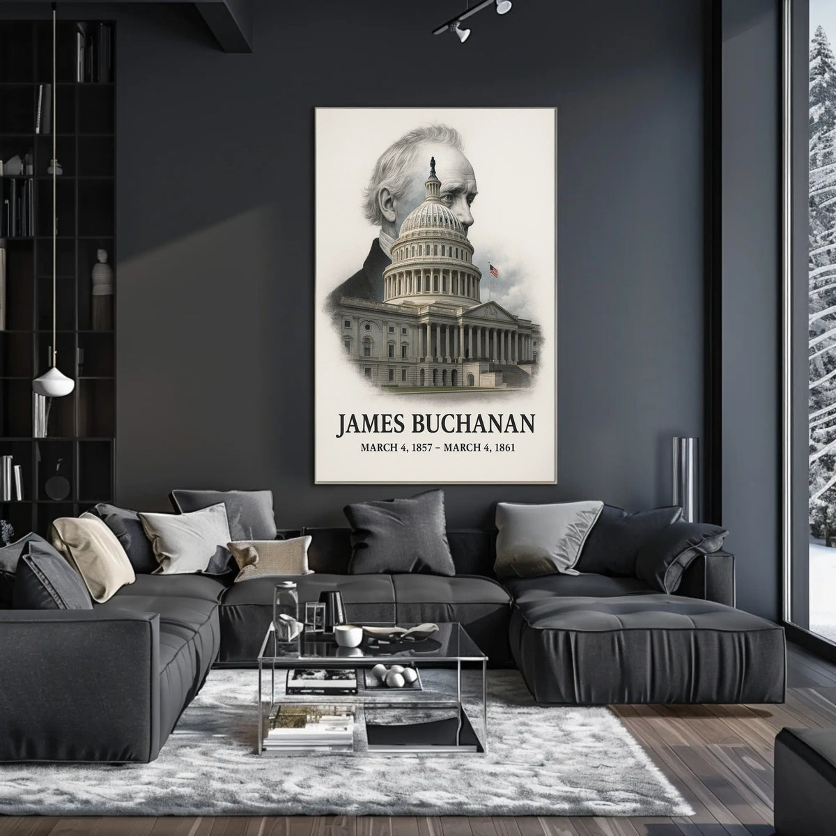 James Buchanan 15th President of the United States Reflections Poster